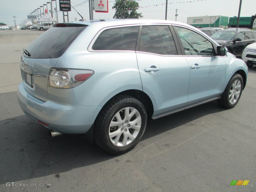 2007 CX-7 Sport - Icy Blue Metallic / Sand photo #7