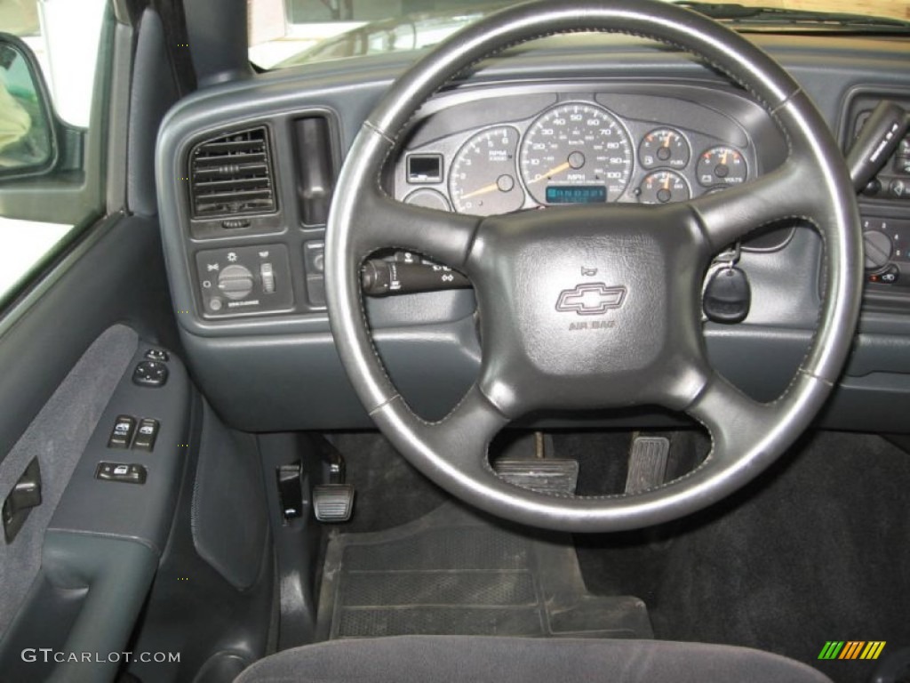 2002 Silverado 1500 LS Extended Cab - Light Pewter Metallic / Graphite Gray photo #4