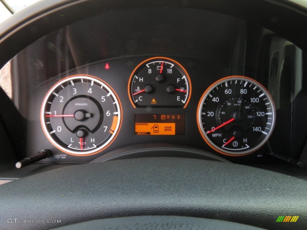 2013 Nissan Titan SV Crew Cab Gauges Photo #83217819