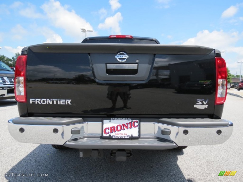 2013 Frontier SV V6 Crew Cab - Super Black / Steel photo #4