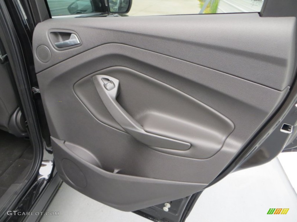2014 Ford Escape SE 1.6L EcoBoost Charcoal Black Door Panel Photo #83220108