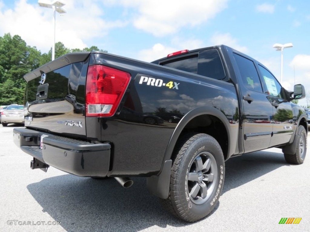 Galaxy Black 2013 Nissan Titan Pro-4X Crew Cab 4x4 Exterior Photo #83220237