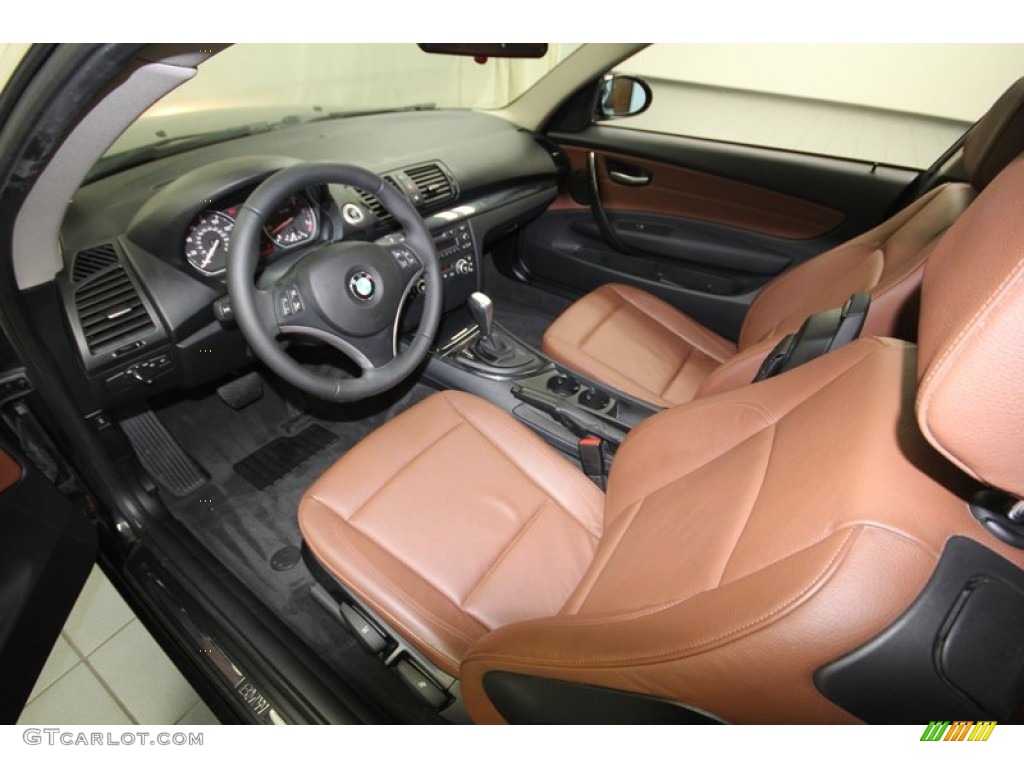 Terracotta Interior 2009 BMW 1 Series 128i Coupe Photo #83220269