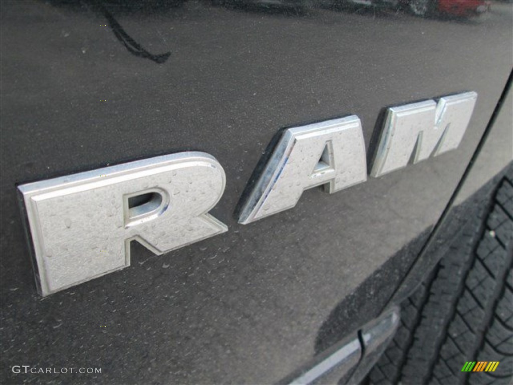 2008 Ram 1500 Lone Star Edition Quad Cab - Brilliant Black Crystal Pearl / Medium Slate Gray photo #5