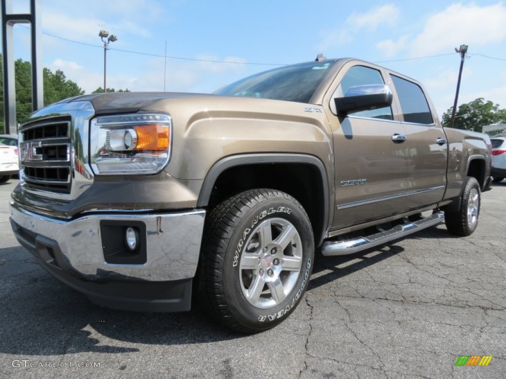 Bronze Alloy Metallic 2014 GMC Sierra 1500 SLT Crew Cab Exterior Photo #83221806