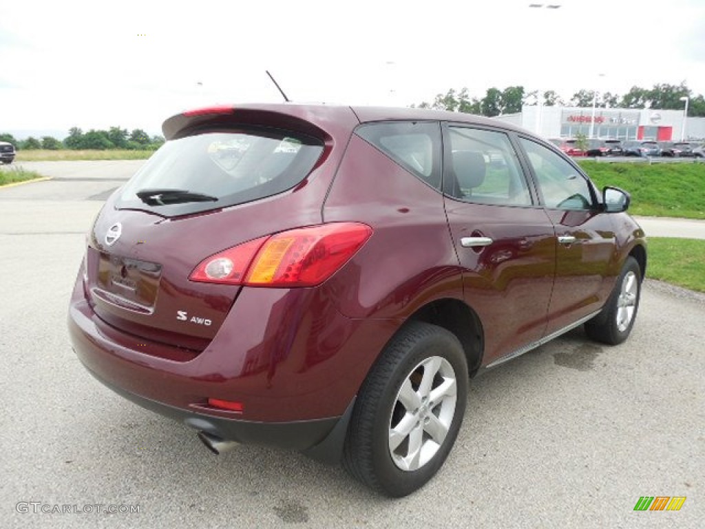 2009 Murano S AWD - Merlot Metallic / Black photo #18