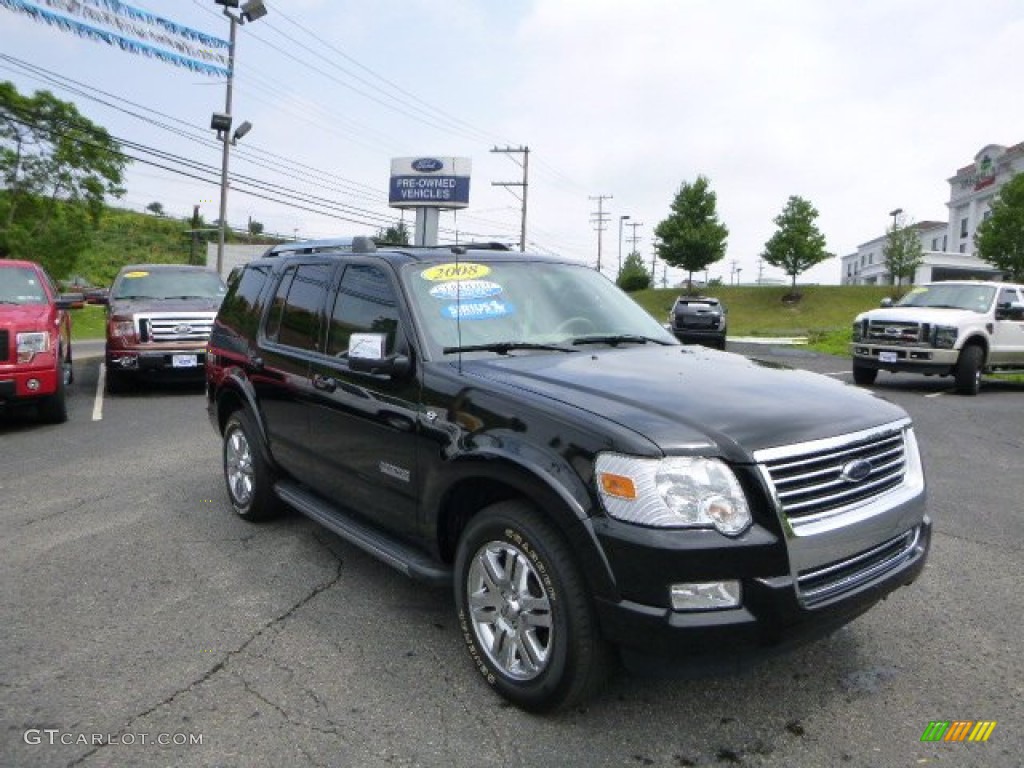 2008 Explorer Limited 4x4 - Black / Camel photo #1