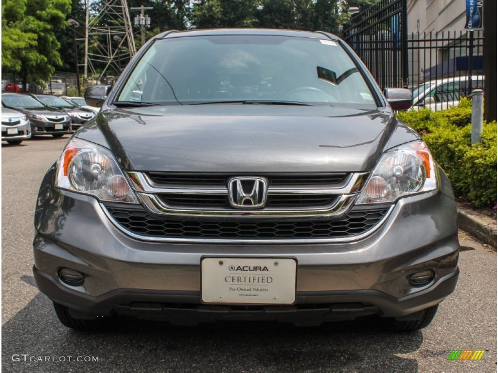 2011 CR-V EX-L 4WD - Polished Metal Metallic / Black photo #2