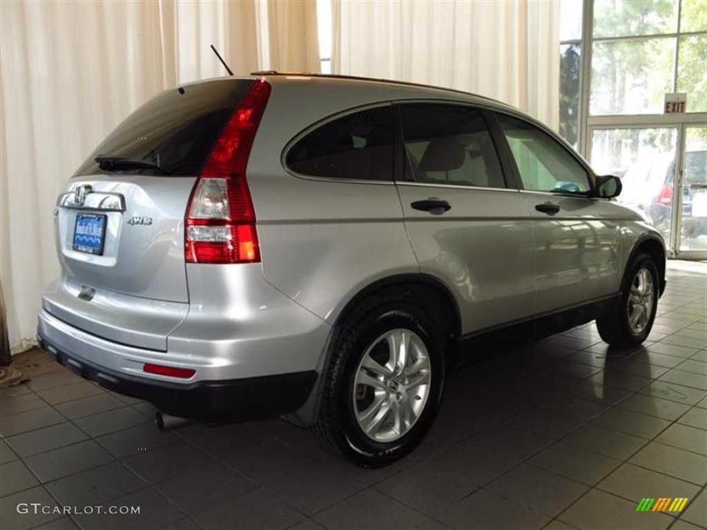 2010 CR-V EX AWD - Alabaster Silver Metallic / Gray photo #3