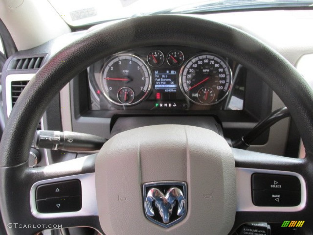 2011 Ram 1500 SLT Quad Cab 4x4 - Bright Silver Metallic / Dark Slate Gray/Medium Graystone photo #16