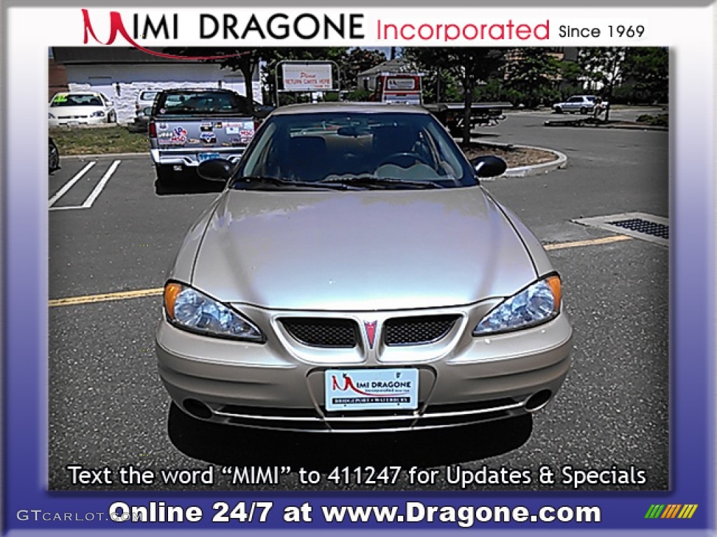 2005 Grand Am SE Sedan - Champagne Beige Metallic / Dark Taupe photo #5