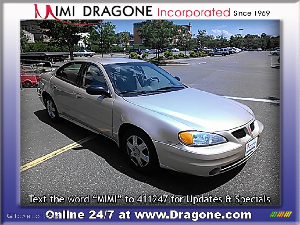 2005 Grand Am SE Sedan - Champagne Beige Metallic / Dark Taupe photo #6