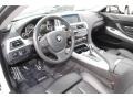 Black Nappa Leather Prime Interior Photo for 2012 BMW 6 Series #83230458