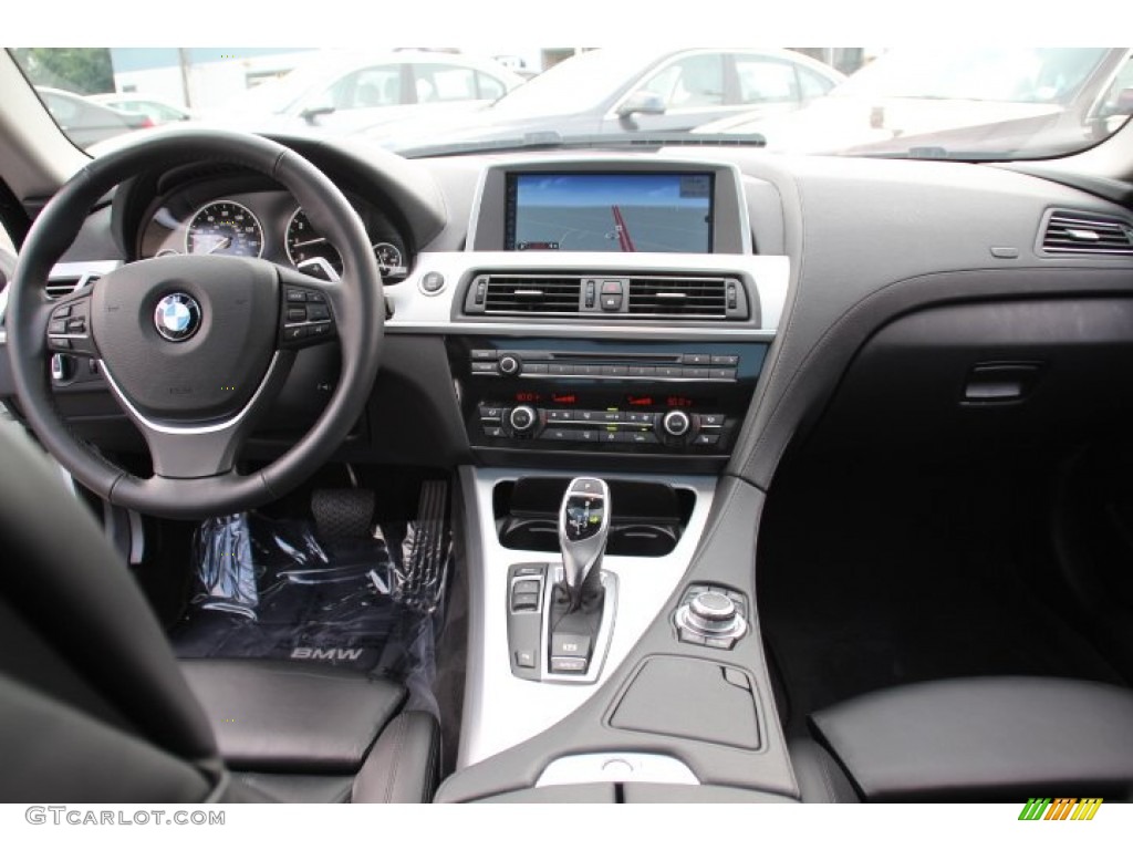 2012 BMW 6 Series 650i Coupe Black Nappa Leather Dashboard Photo #83230514
