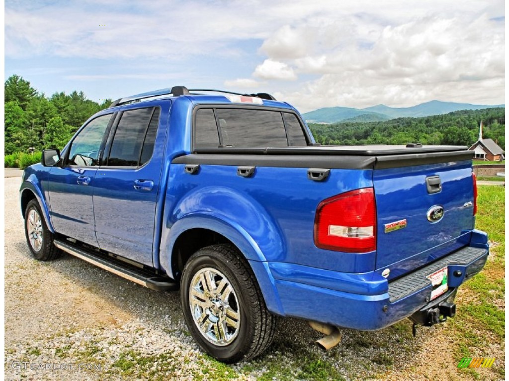 2010 Explorer Sport Trac Limited 4x4 - Blue Flame Metallic / Charcoal Black photo #9