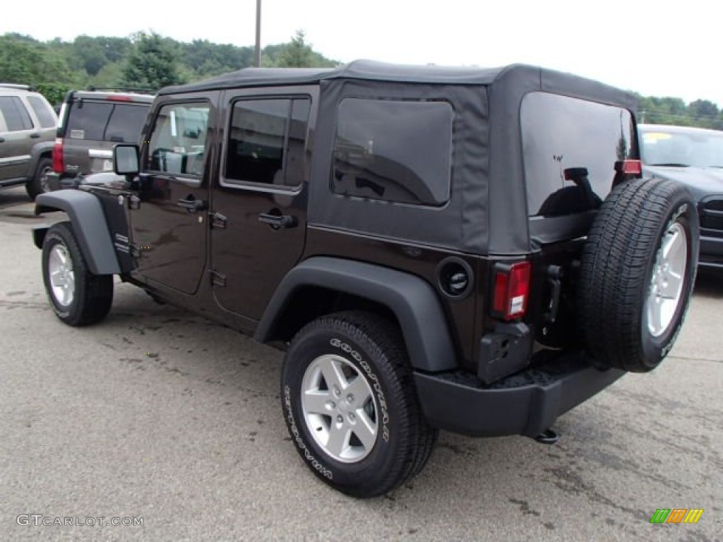 2013 Wrangler Unlimited Sport S 4x4 - Rugged Brown Pearl / Black photo #8