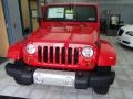 2013 Flame Red Jeep Wrangler Unlimited Sahara 4x4  photo #3