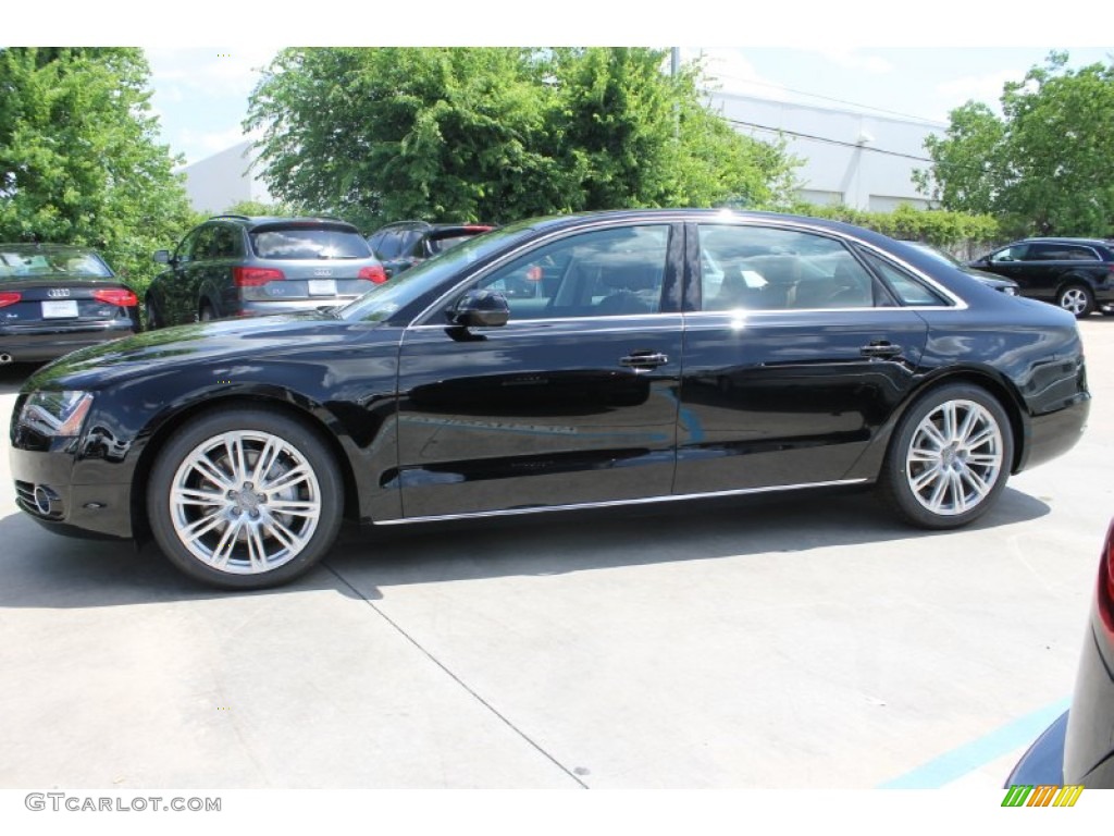 Brilliant Black 2014 Audi A8 L TDI quattro Exterior Photo #83231375