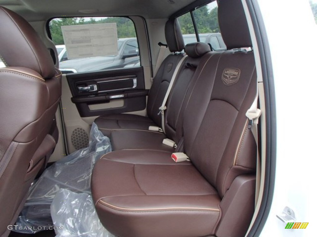 2013 1500 Laramie Longhorn Crew Cab 4x4 - Bright White / Canyon Brown/Light Frost Beige photo #12