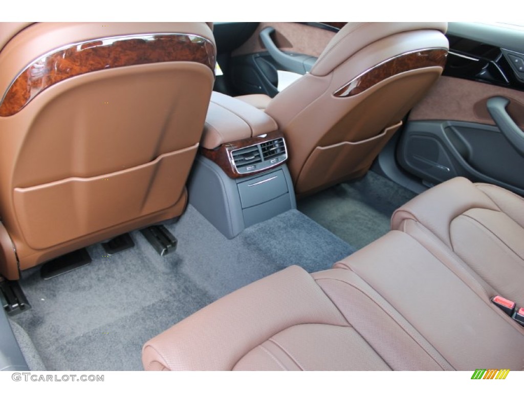 Nougat Brown Interior 2014 Audi A8 L TDI quattro Photo #83231979