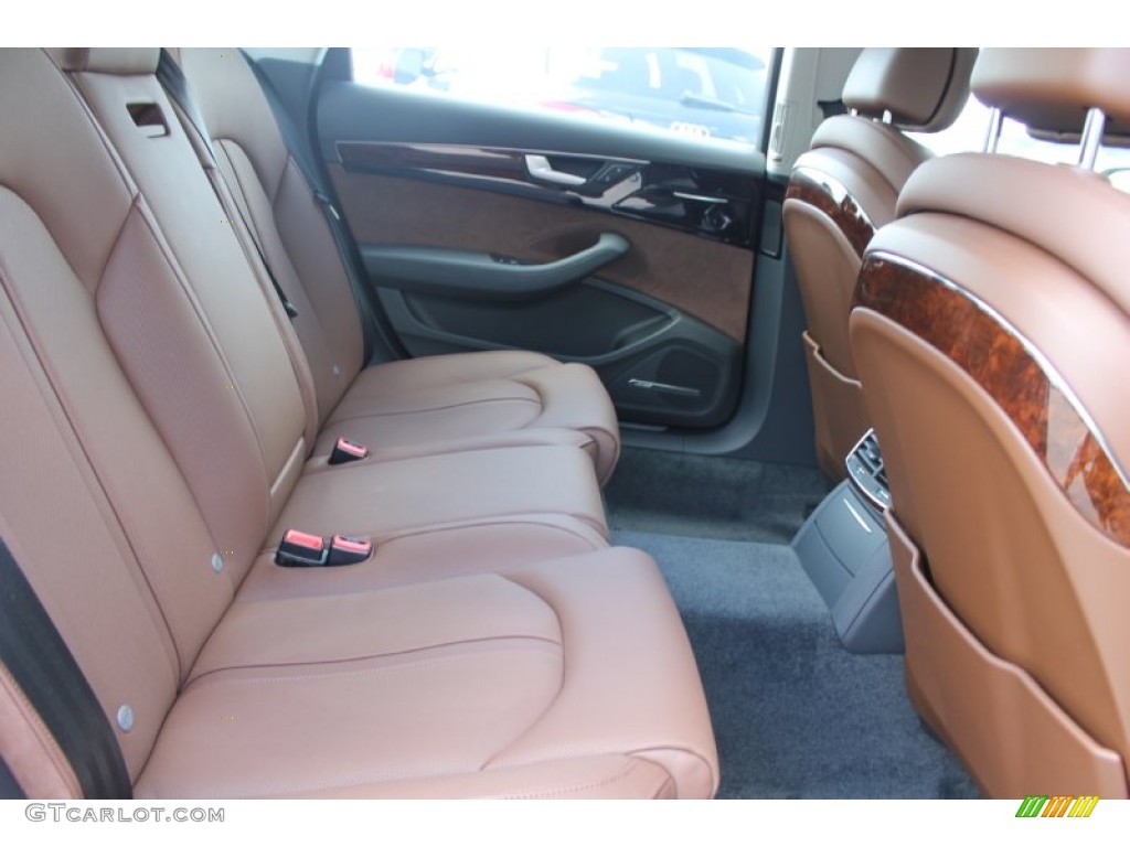Nougat Brown Interior 2014 Audi A8 L TDI quattro Photo #83232098