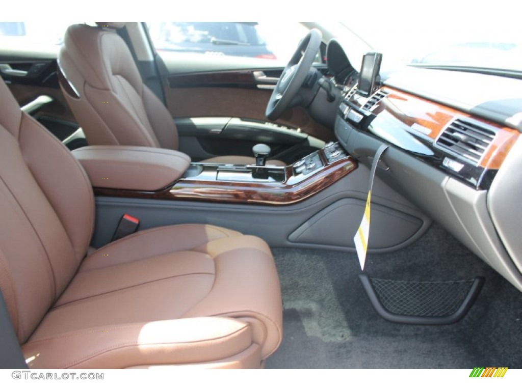 Nougat Brown Interior 2014 Audi A8 L TDI quattro Photo #83232207