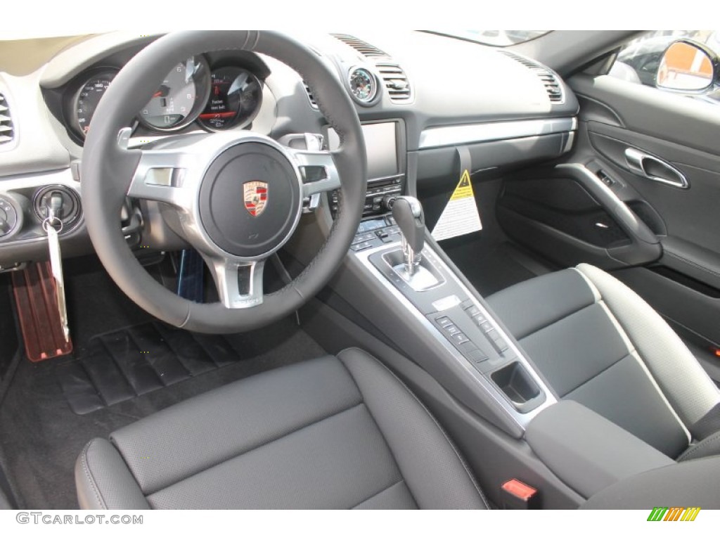 Black Interior 2014 Porsche Cayman S Photo #83232578
