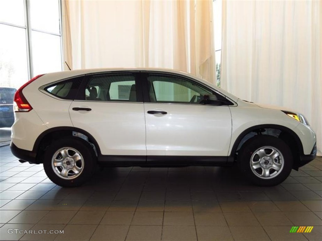 2013 CR-V LX - White Diamond Pearl / Gray photo #2
