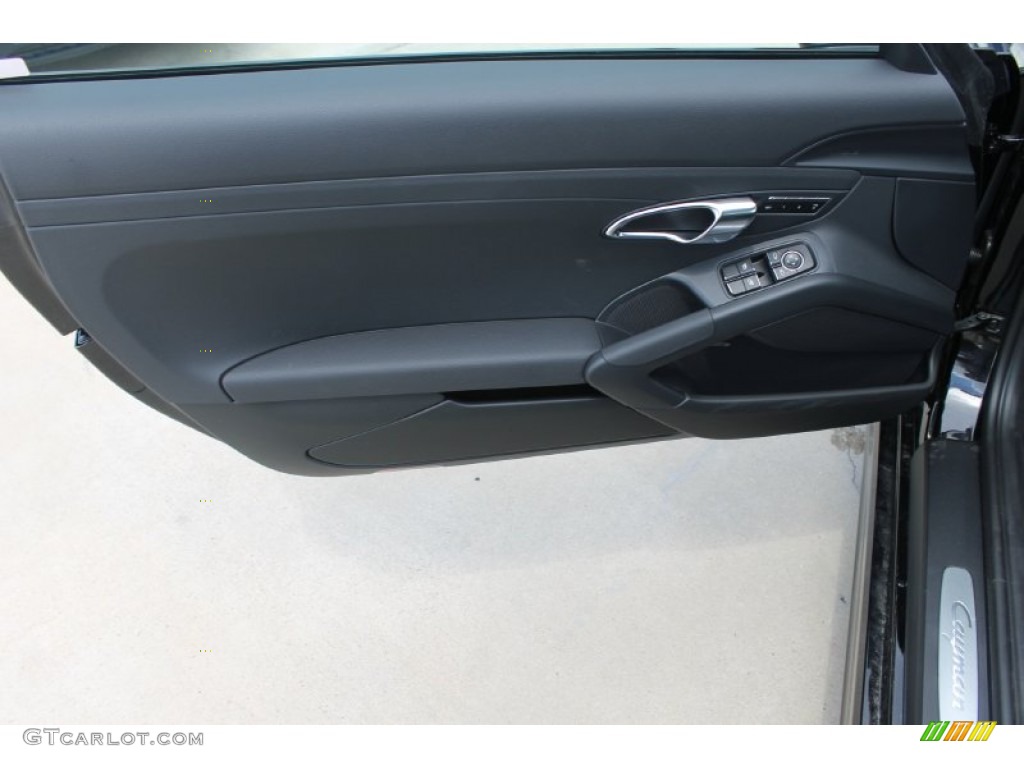 2014 Porsche Cayman Standard Cayman Model Black Door Panel Photo #83233289