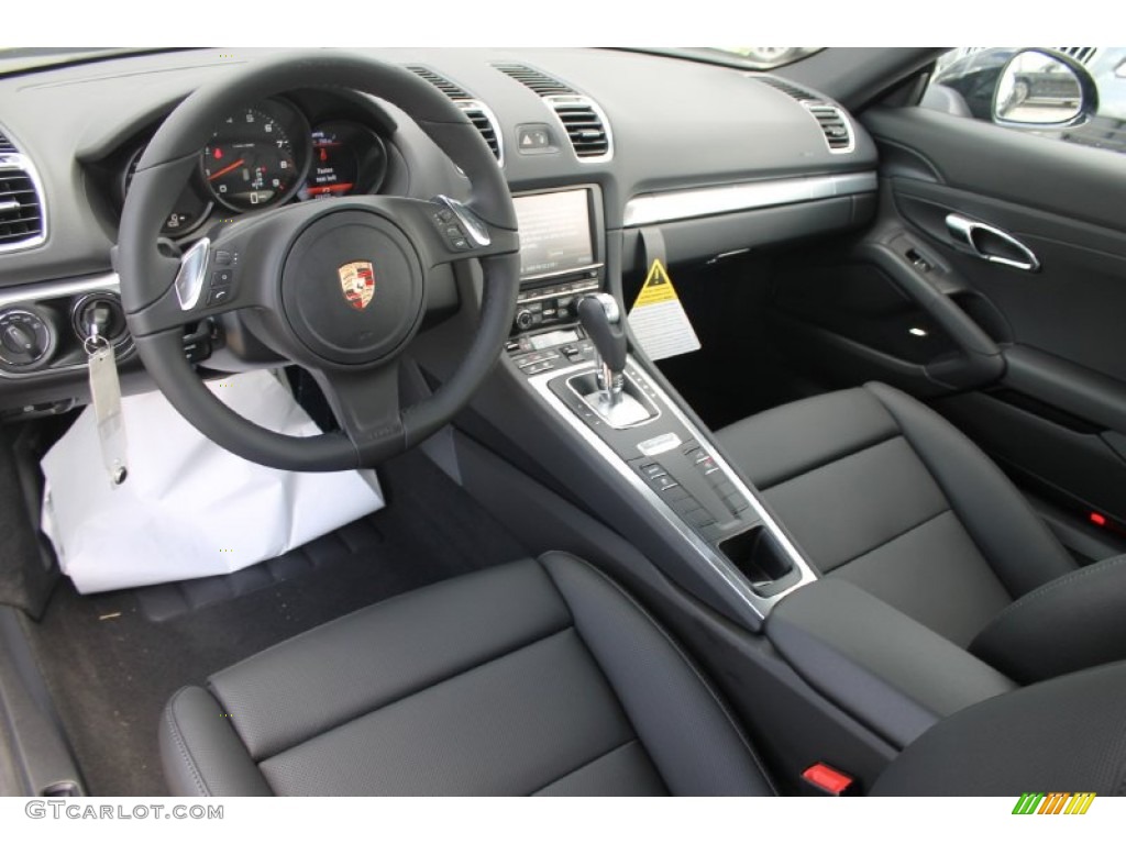 Black Interior 2014 Porsche Cayman Standard Cayman Model Photo #83233314