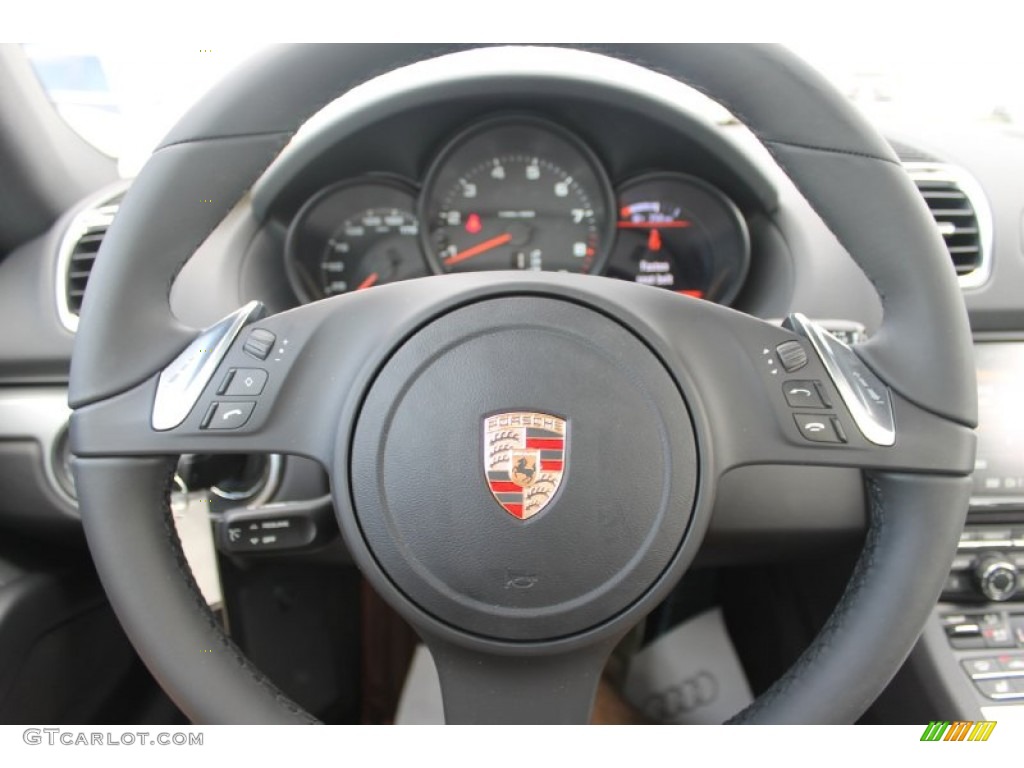 2014 Porsche Cayman Standard Cayman Model Black Steering Wheel Photo #83233546