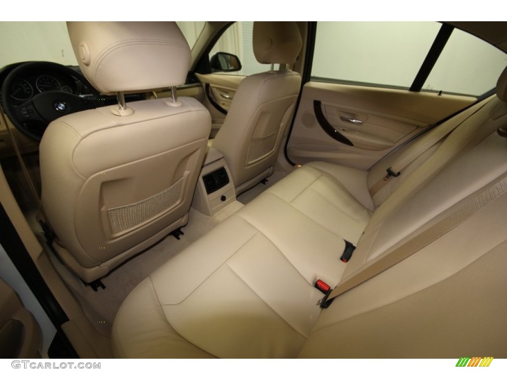 2013 3 Series 320i Sedan - Mineral White Metallic / Venetian Beige photo #26