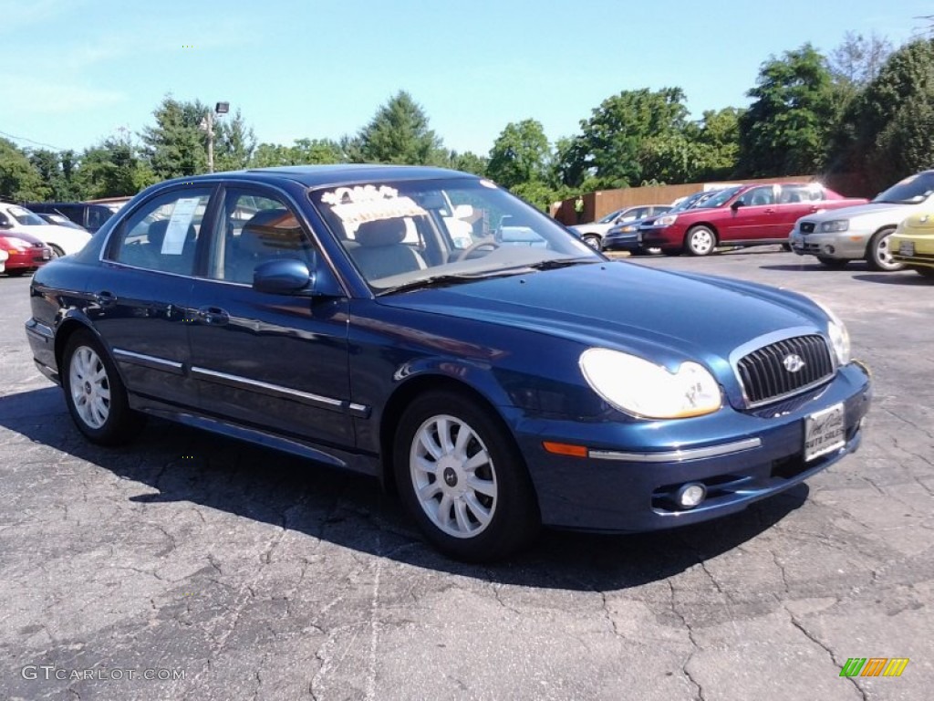 2004 Sonata V6 - Ardor Blue / Beige photo #2