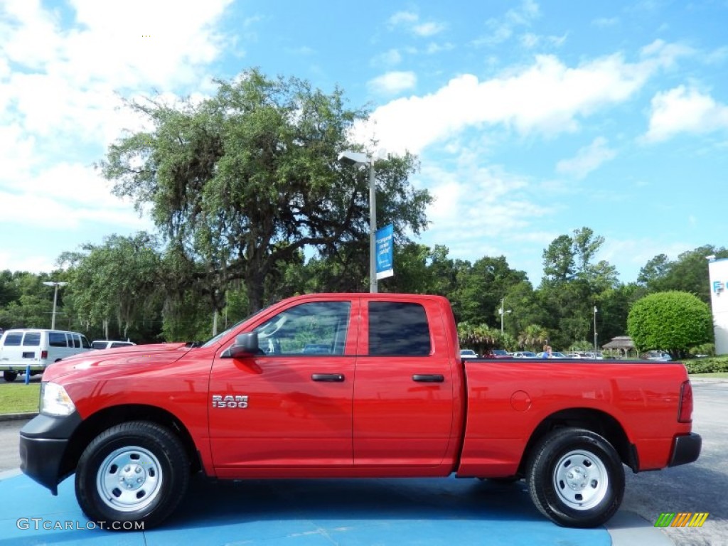Flame Red 2013 Ram 1500 Tradesman Quad Cab 4x4 Exterior Photo #83235704