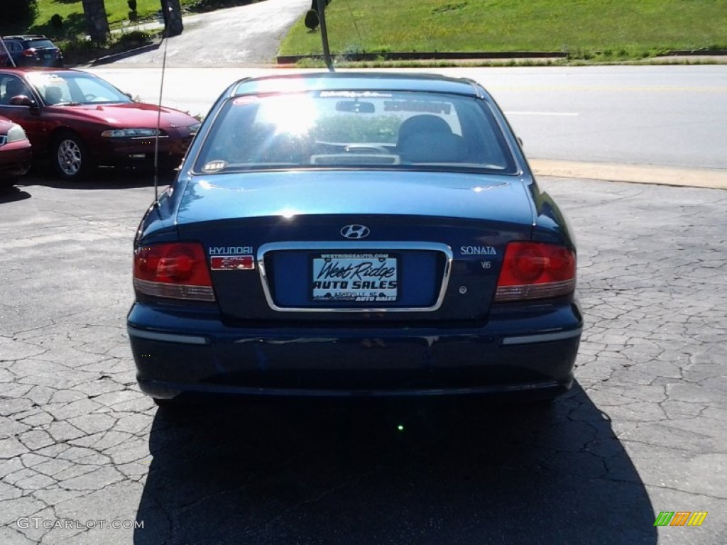2004 Sonata V6 - Ardor Blue / Beige photo #5
