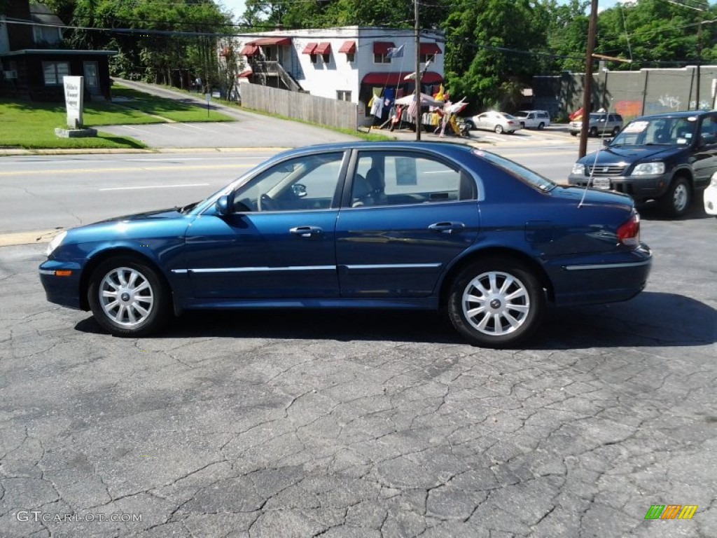 2004 Sonata V6 - Ardor Blue / Beige photo #7