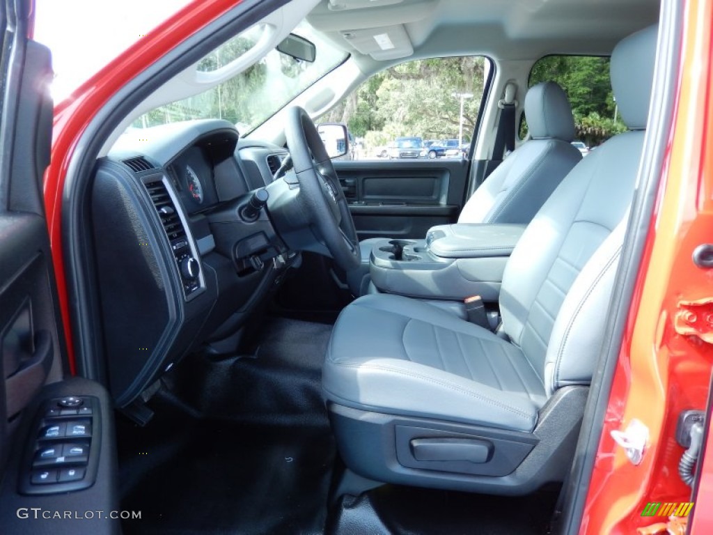Black/Diesel Gray Interior 2013 Ram 1500 Tradesman Quad Cab 4x4 Photo #83235966