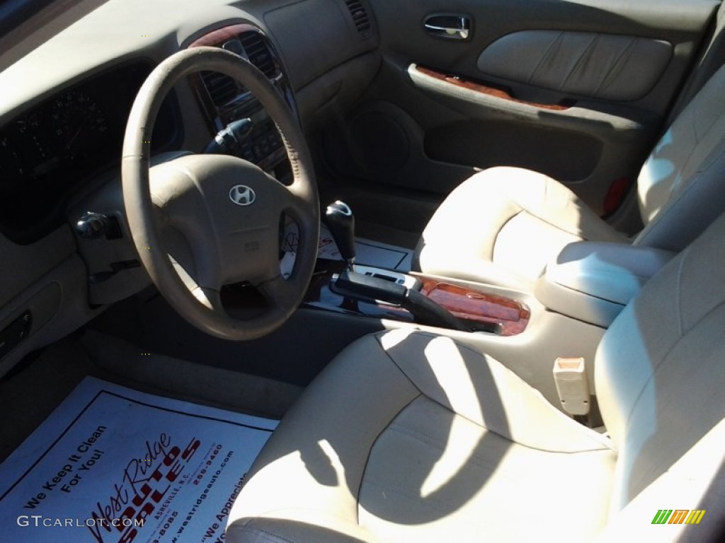 2004 Sonata V6 - Ardor Blue / Beige photo #15