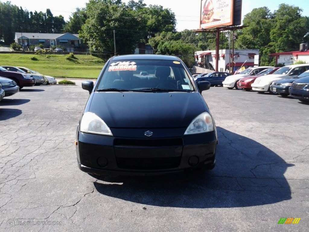 2002 Aerio S Sedan - Black Onyx / Gray photo #1