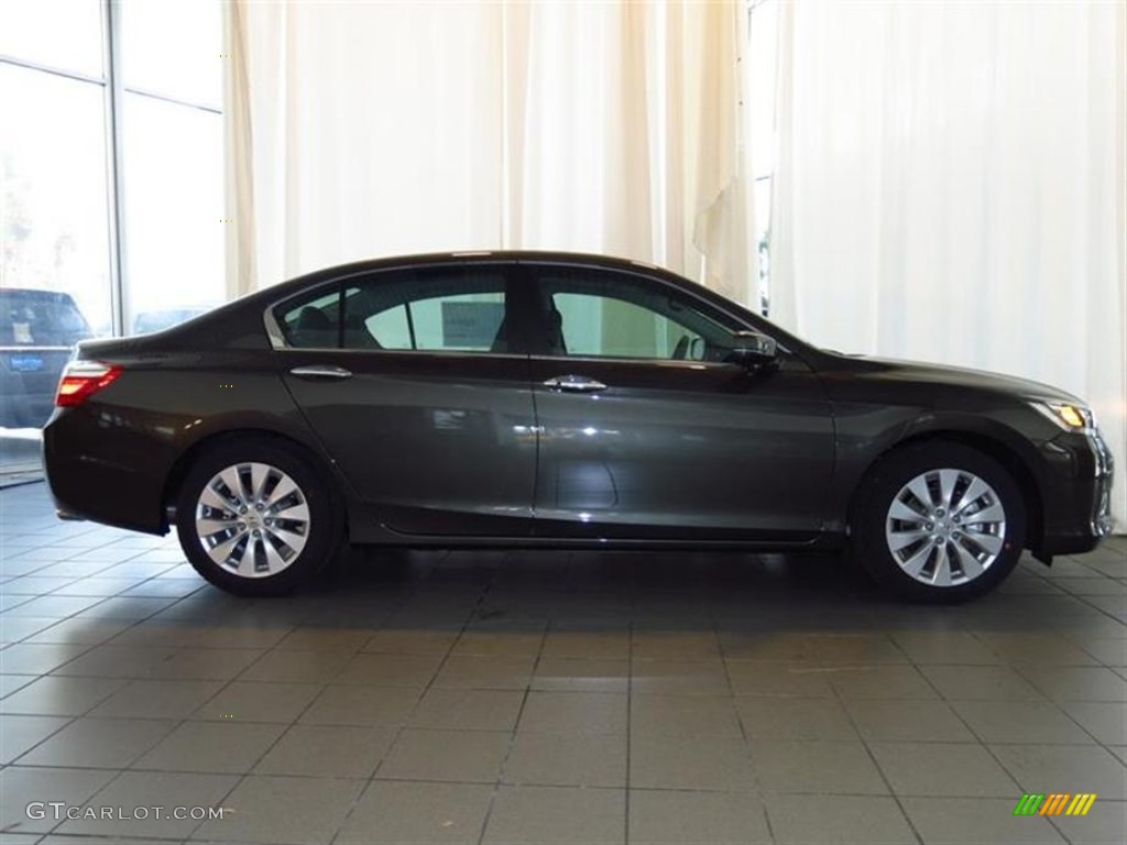 2013 Accord EX-L Sedan - Hematite Metallic / Black photo #2