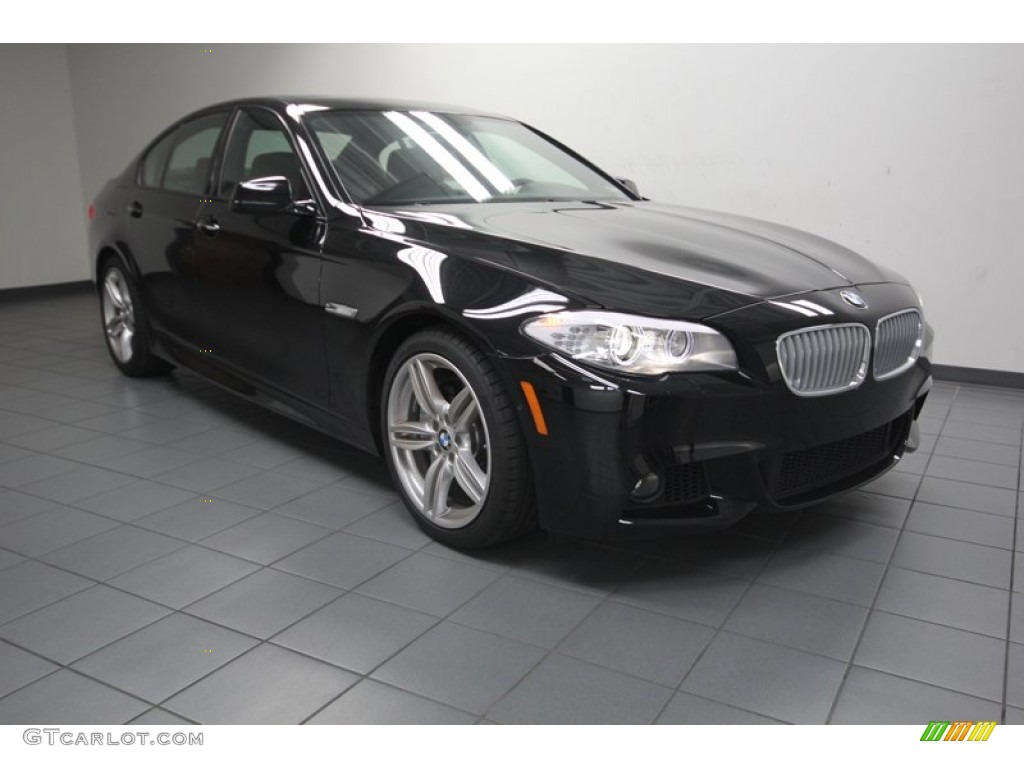 2013 5 Series 550i Sedan - Jet Black / Black photo #1