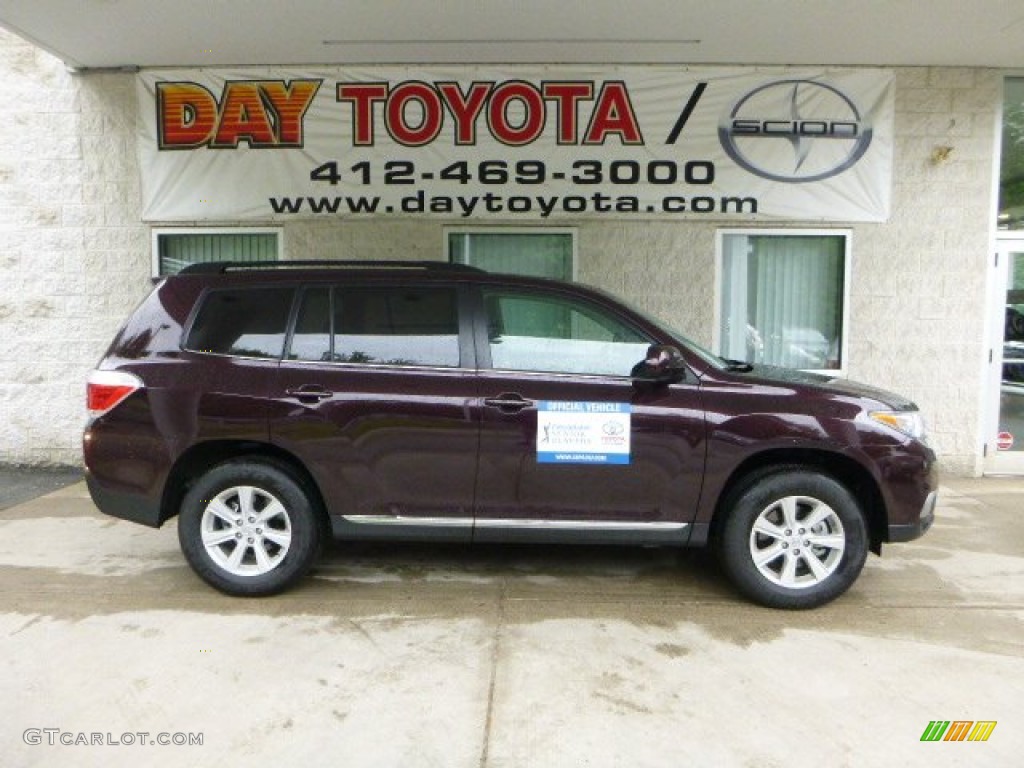 2013 Highlander SE 4WD - Sizzling Crimson Mica / Ash photo #1