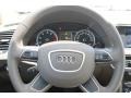 Pistachio Beige 2013 Audi Q5 3.0 TFSI quattro Steering Wheel