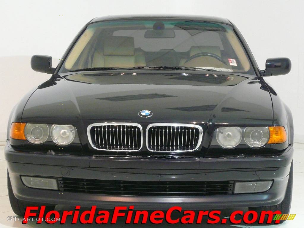 2000 7 Series 740i Sedan - Cosmos Black Metallic / Sand photo #5