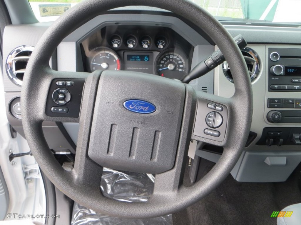 2013 Ford F350 Super Duty XLT Crew Cab Dually Steel Steering Wheel Photo #83239930