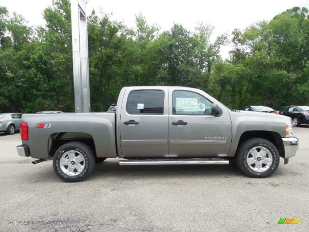 2013 Silverado 1500 LT Crew Cab 4x4 - Mocha Steel Metallic / Ebony photo #8