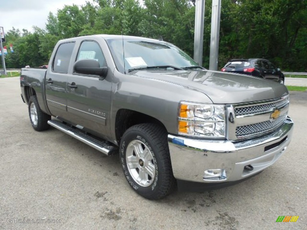 2013 Silverado 1500 LT Crew Cab 4x4 - Mocha Steel Metallic / Ebony photo #9