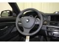 Black 2013 BMW 5 Series 550i Sedan Steering Wheel