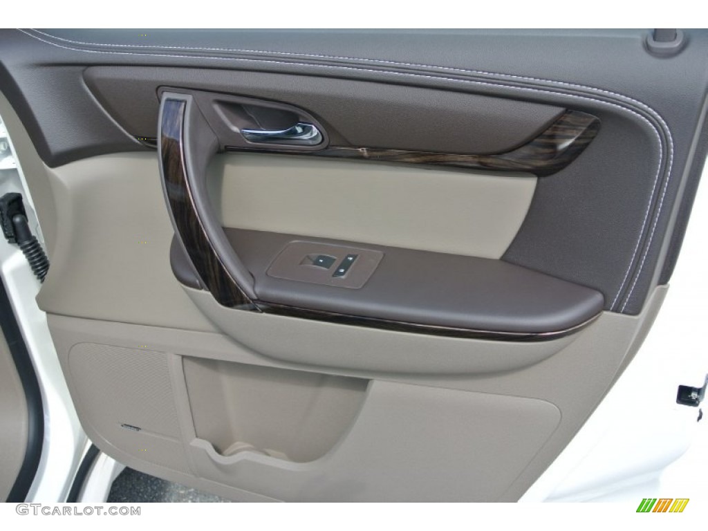 2014 GMC Acadia Denali Cocoa Dune Door Panel Photo #83240635