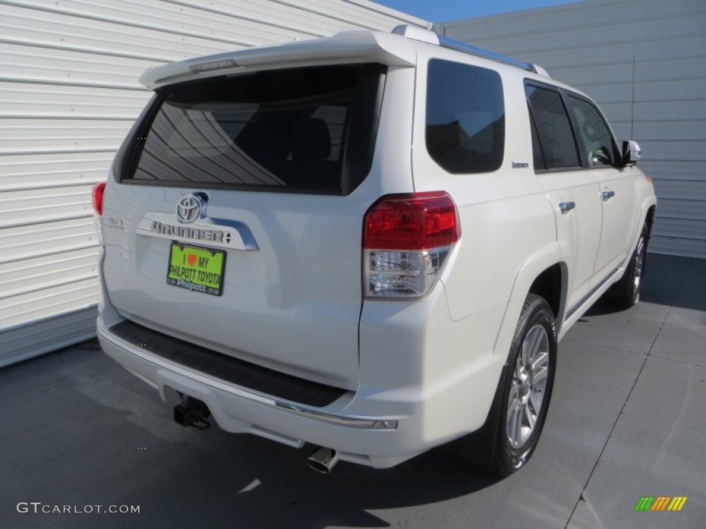 2013 4Runner Limited - Blizzard White Pearl / Black Leather photo #4